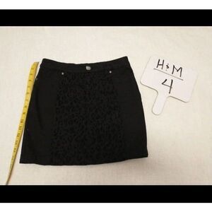 H&M black mini skirt size 4*